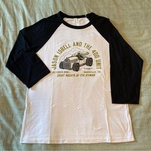 Jason Isbell and the 400 Unit Ryman residence baseball tee